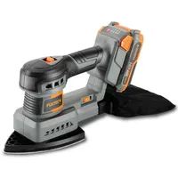 FUXTEC 20V Akku Schwingschleifer FX-E1MS20 SET mit 1 x