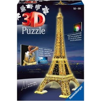 Ravensburger 3D Puzzle Eiffelturm bei Nacht. 216 Teile