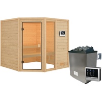 Karibu Sauna Tabea mit Ofen externe Stg.Natur