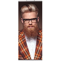 Trend-Design Hang-on Banner L "Mann mit Karojacke"
