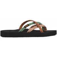 Teva Olowahu Womens Flipflop, Mixed B Maple Sugar Multi,