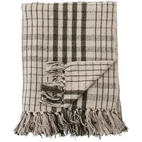 Bloomingville Fryd Überwurf, Grün, Recycelte Baumwolle