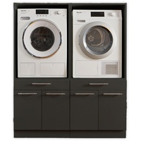 Laundreezy Mehrzweckschrank-Set »LAUNDREEZY LDSK2«, Breite 135 cm