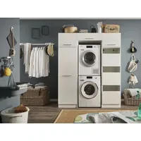 Laundreezy weiß, Holzwerkstoff, 167.5x200x67.5 cm, Waschküche, Hauswirtschaftsraum
