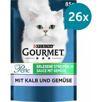 Purina Gourmet Perle Еrlesene Streifen Kalb & Gemüse 26