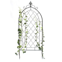 DanDiBo Ambiente DanDiBo Rankhilfe Metall Rankgitter 120 cm Grau