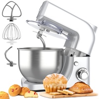 Vpcok Direct Küchenmaschine Knetmaschine Rührmaschine Küchenmaschine multifunktional 6 Geschwindigkeit