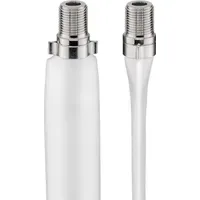 Goobay Sat-Fensterdurchführung 2x F-Kupplung weiß 0,2m