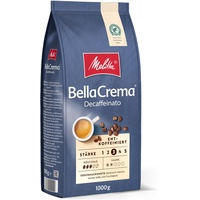 Melitta BellaCrema Decaffeinato Ganze Kaffee-Bohnen entkoffeiniert 1kg, ungemahlen, Kaffeebohnen