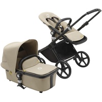 Bugaboo Fox Cub mit Liegeaufsatz und Sitz black/desert beige