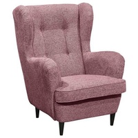Sconto Ohrensessel Rosa - 78x102x98 cm Made in EU,
