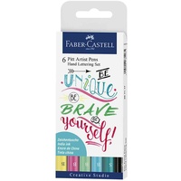 Faber-Castell Tuschestift Pitt Artist Pen Lettering 6er Etui