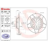 Brembo Bremsscheibe BREMBO 08.C501.75