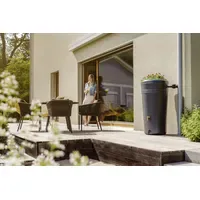 4rain Azura 2in1 Regenspeicher 230 l graphite grey