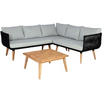 Mendler Garten-Garnitur HWC-L30, Garnitur Sitzgruppe Lounge-Set Sofa, Akazie Holz