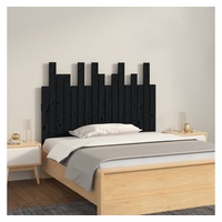 VidaXL 824777 Kopf-/Fußteil Schwarz 108x3x80 cm Massivholz Kiefer -