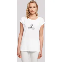 F4NT4STIC Extended Shoulder T-Shirt Geometrics in weiß | Gr.: