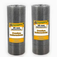 Aquagart 25m x 0,5m Volierendraht Drahtgitter Schweissgitter Drahtzaun Drahtgeflecht