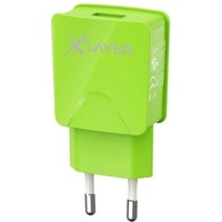 Xlayer 214111 Ladegerät für Mobilgeräte Smartphone, Tablet Grün