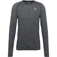 Odlo Herren Essential Seamless Langarm Laufshirt, Grey Melange, M