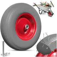 Masko MASKO® PU Schubkarrenrad Vollgummi 200 kg pannensicher 4.80/4.00-8
