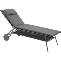 Lafuma Miami II hoch Sonnenliege BeComfort® Silver HLE Stahl/BeComfort®