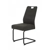 Hela 4er Set Hela Freischwinger Kerstin Stoff Grau Anthrazit