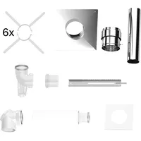 Bosch Abgaszubehör FC-Set80-C93x (oben) Grundbausatz C93x, d:80/125mm, Edelstahl