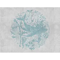 A.S. Creations Livingwalls Fototapete Unterwasserwelt Kindertapete Fische Blau Grau