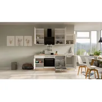 Flex-Well Classic Küchenzeile Florida 220 cm Weiß - Sonoma