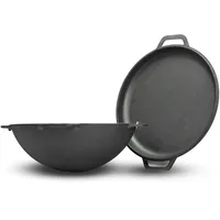BRIZOLL 15L Kazan Schwenktopf Kasan DeckelBratpfanne Grill Topf Kessel
