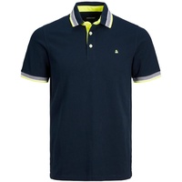 JACK & JONES Epaulos Kurzarm-poloshirt Dark Navy / Detail