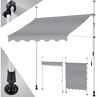 Kesser Klemmmarkise mit Handkurbel 350 cm grau