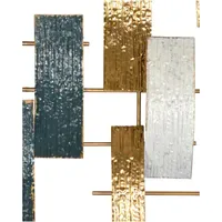 Moebel-direkt-online Ilse creme/blau/gold Metall 120x60 cm