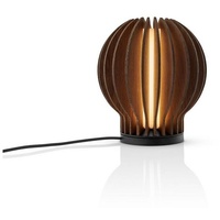 Eva solo Radiant Rund LED-Leuchte Smoked oak |Dekorative LED-Tischleuchte