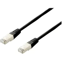 Equip Patchkabel Cat6A S/FTP 2xRJ45 1.00m sw LSZH Schwarz