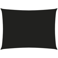 VidaXL Sonnensegel Oxford-Gewebe Rechteckig 3x4,5 m Schwarz