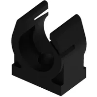 Fränkische Rohrwerke 4912100400 Befestigungsclip Schwarz 10St.