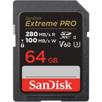 SanDisk Extreme Pro SDXC 64GB, UHS-II U3, Class 10