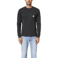 CARHARTT Workwear Pocket Langarmshirt Schwarz, XXL