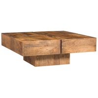 Woodkings Couchtisch Amberley Mango 80x80 cm - Braun