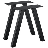 [en.casa] - Tischgestell 40x40 cm Metallgestell Schwarz