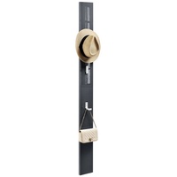 [en.casa] Wandgarderobe Elegante grau hochglanz