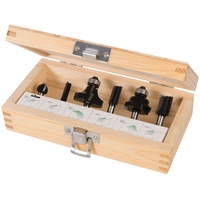 Triton Einsteigerpaket 1/2-Zoll-Fräser, 6-teilig Satz, 1 Stück, silber, TPTA62414040