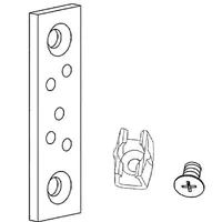 GEZE Zugstangenführung m.Dübelplatte f.Zugst.8mm Oberfläche