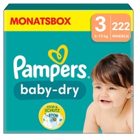 Pampers Baby-Dry 6 - 10 kg 222 St.