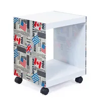 Interlink Inter Link Beistelltisch Nachttisch Cube - Flaggen und