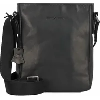 GREENBURRY Pure Black Umhängetasche Leder 17 cm black Schwarz