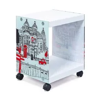 Interlink Inter Link Beistelltisch Nachttisch Cube - London-Design
