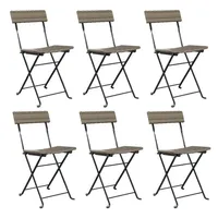 VidaXL Gartenstuhl 44,7 x 95,7 x 79 cm grau